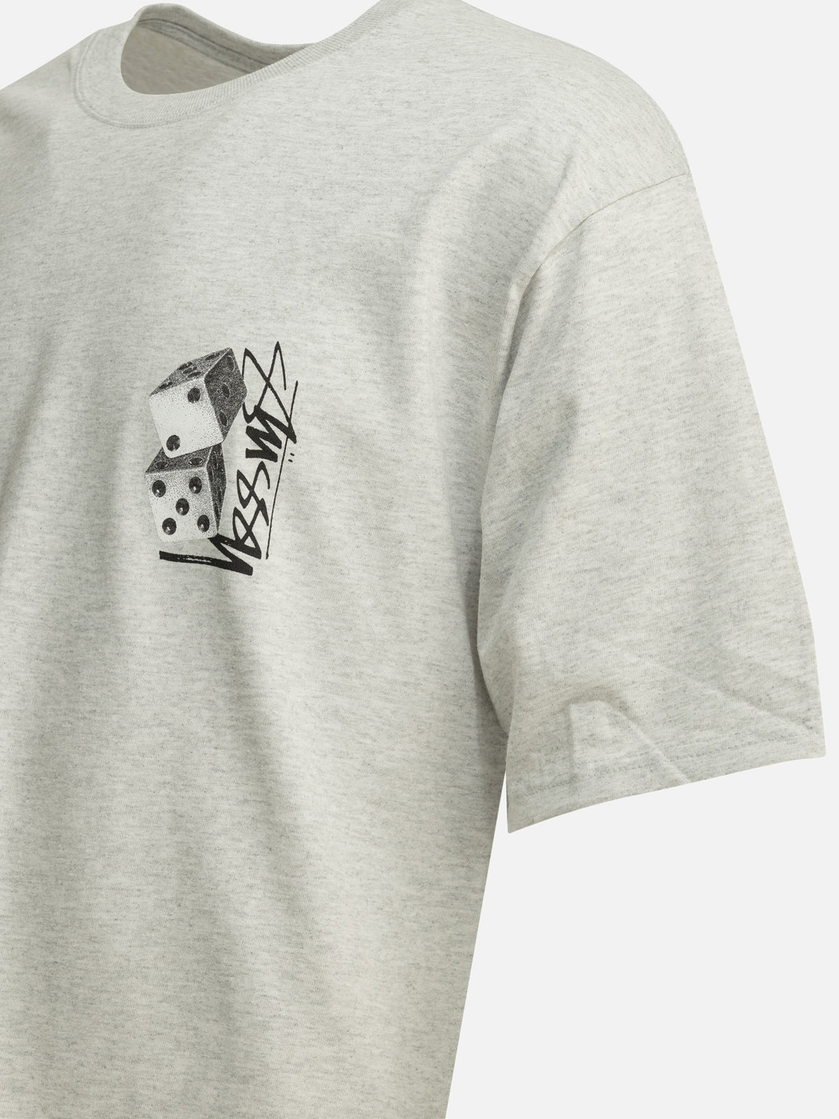 Stüssy "Tall Dice" Crew-Neck T-Shirt Grey - VIETTI