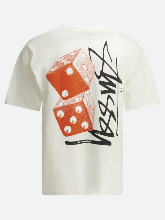 Stüssy "Tall Dice" Crew-Neck T-Shirt White

