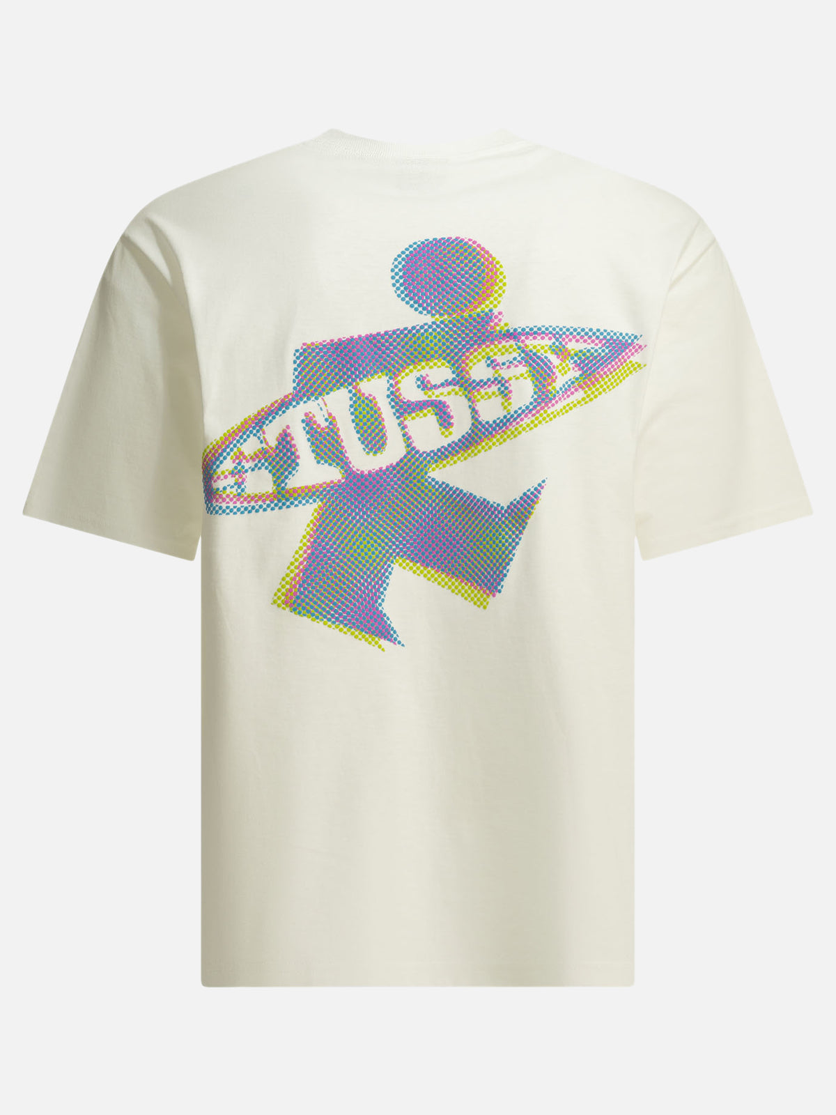 Stüssy "Dot Surf" Crew Neck T-Shirt White - VIETTI