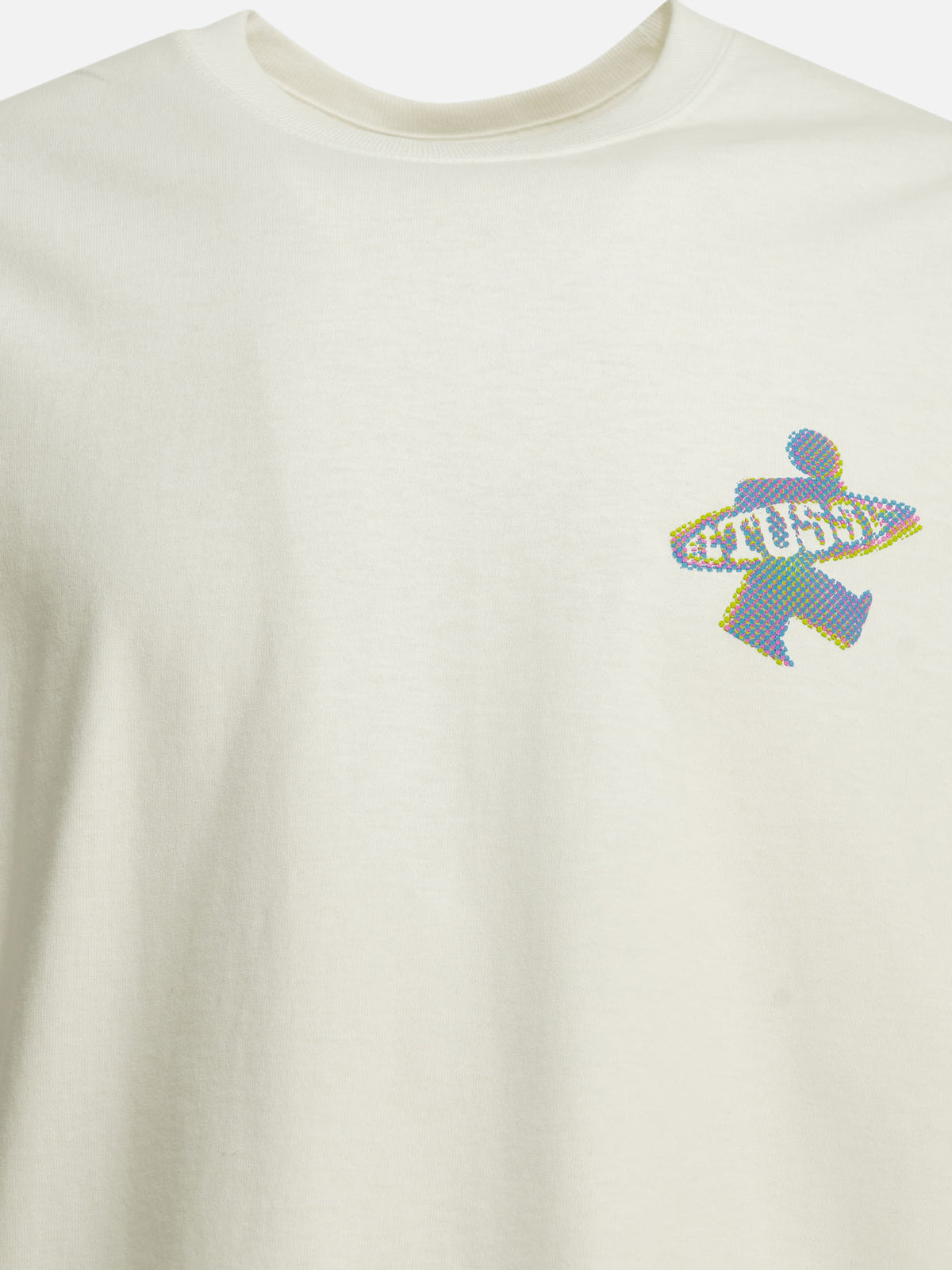 Stüssy "Dot Surf" Crew Neck T-Shirt White

