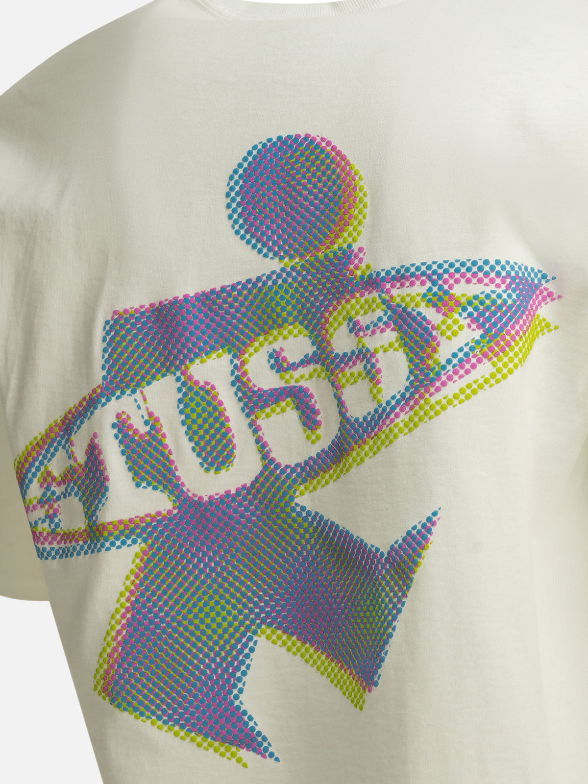Stüssy "Dot Surf" Crew Neck T-Shirt White

