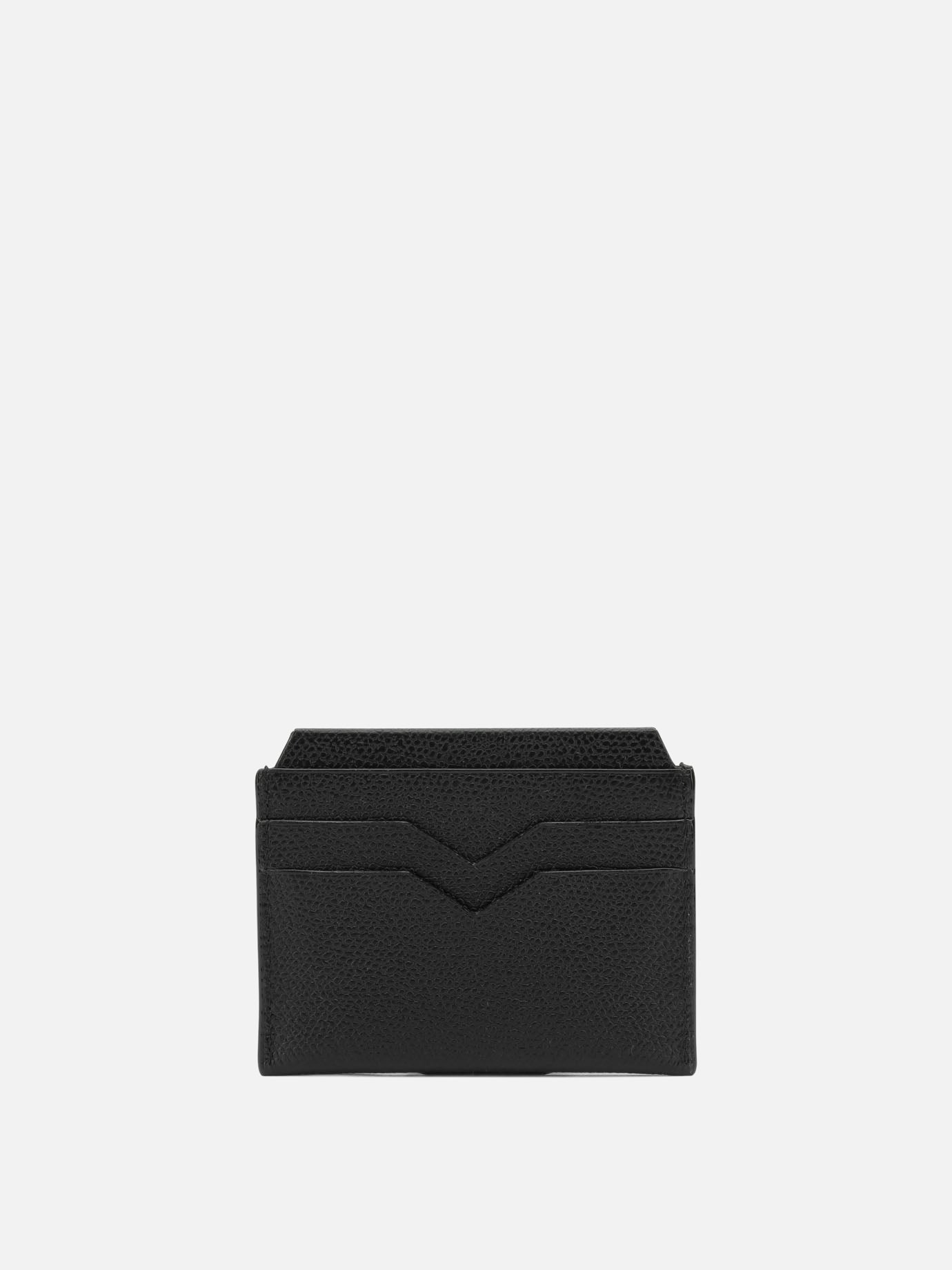 Portacarte 100% leather  Nero - Valextra Uomo | PDP | VIETTI Online Store | thumbnail