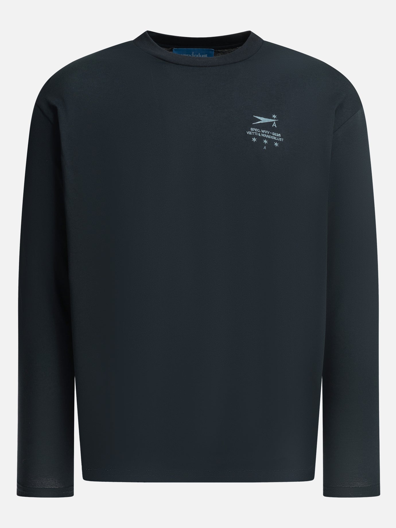 Crewneck t-shirts Logo  Blue - Wanderlust Vision x VIETTI Men | PDP | VIETTI Online Store | thumbnail