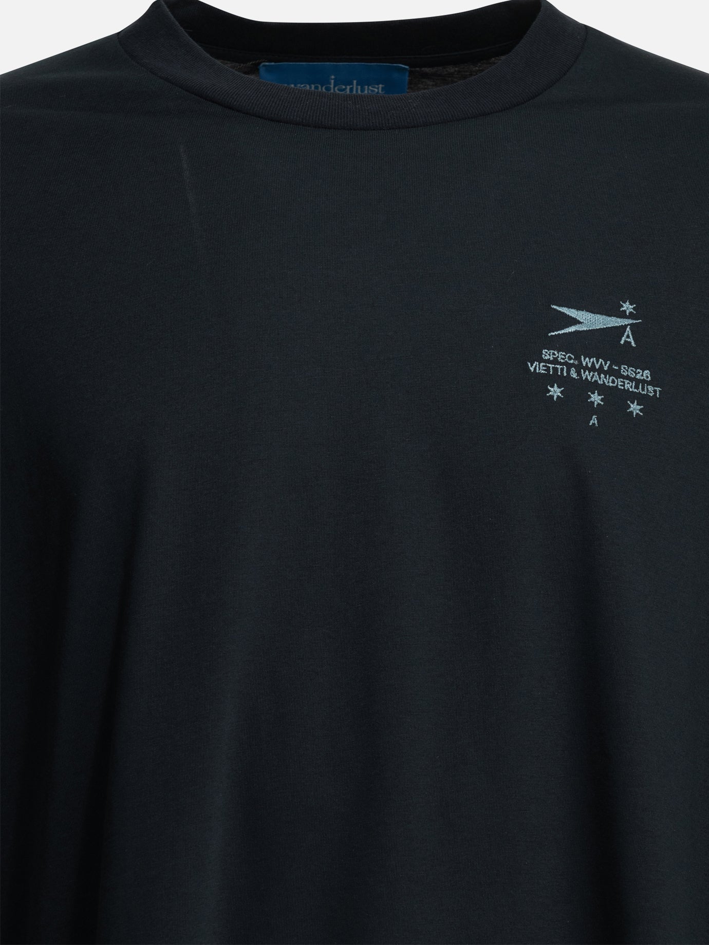 Crewneck t-shirts Logo  Blue - Wanderlust Vision x VIETTI Men | PDP | VIETTI Online Store | thumbnail_3