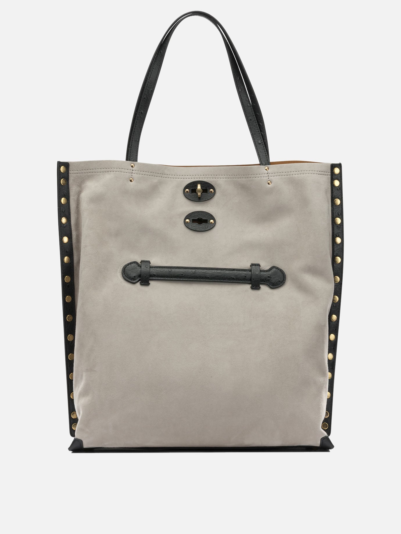 Medium bags 100% lamb leather - Lining: 100% polyester  Grey - Zanellato Women | PDP | VIETTI Online Store | Zoom-Modal
