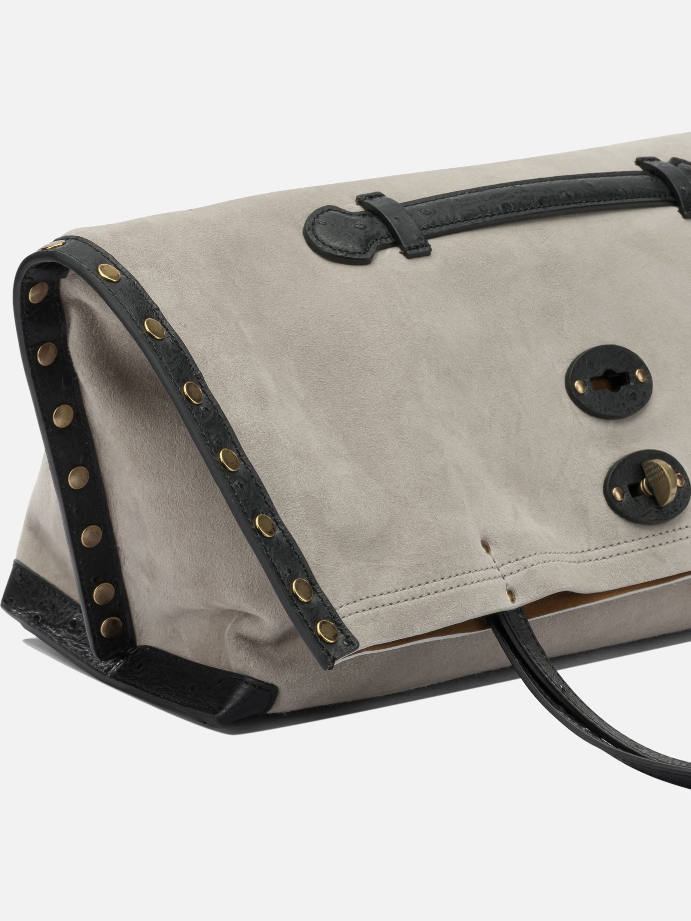 Medium bags 100% lamb leather - Lining: 100% polyester  Grey - Zanellato Women | PDP | VIETTI Online Store | Zoom-Modal_4
