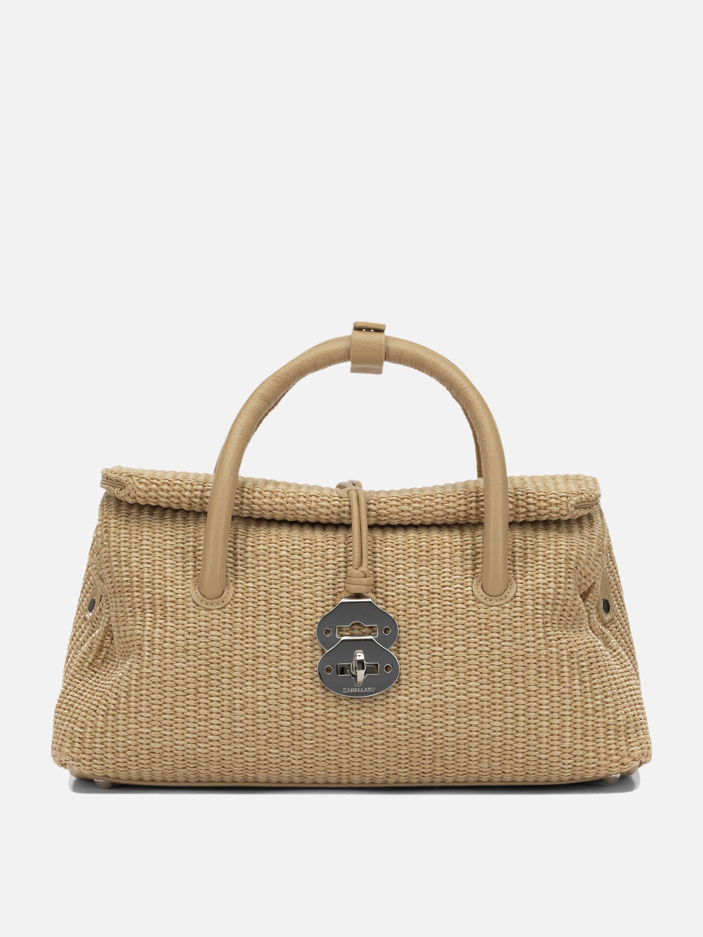 Medium bags 70% polyester 30% bovine leather - Lining: 100% cotton  Beige - Zanellato Women | PDP | VIETTI Online Store | thumbnail