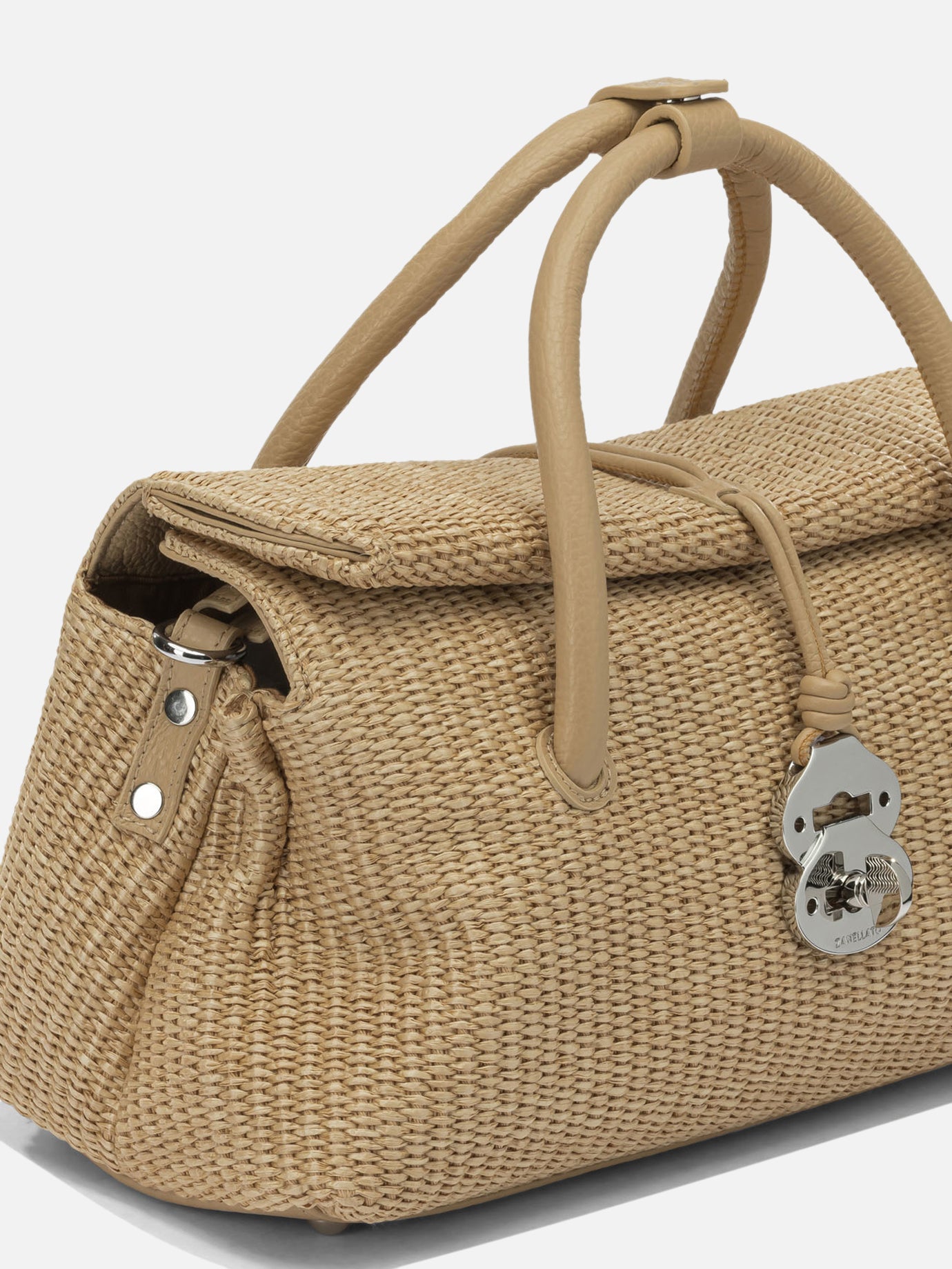 Medium bags 70% polyester 30% bovine leather - Lining: 100% cotton  Beige - Zanellato Women | PDP | VIETTI Online Store | thumbnail_4