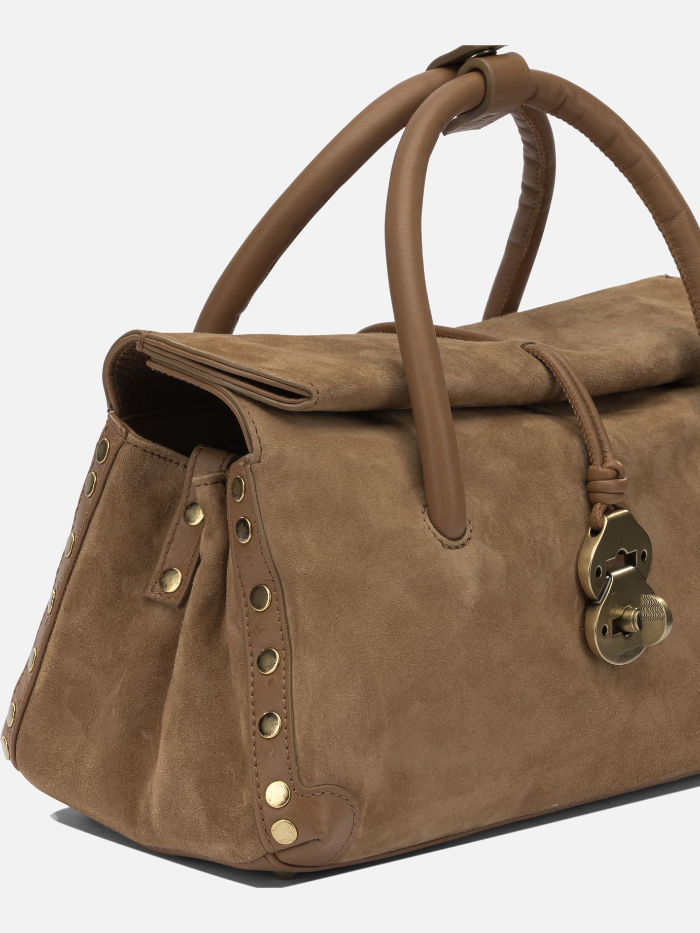 Medium bags 100% lamb leather - Lining: 100% cotton  Brown - Zanellato Women | PDP | VIETTI Online Store | thumbnail_4