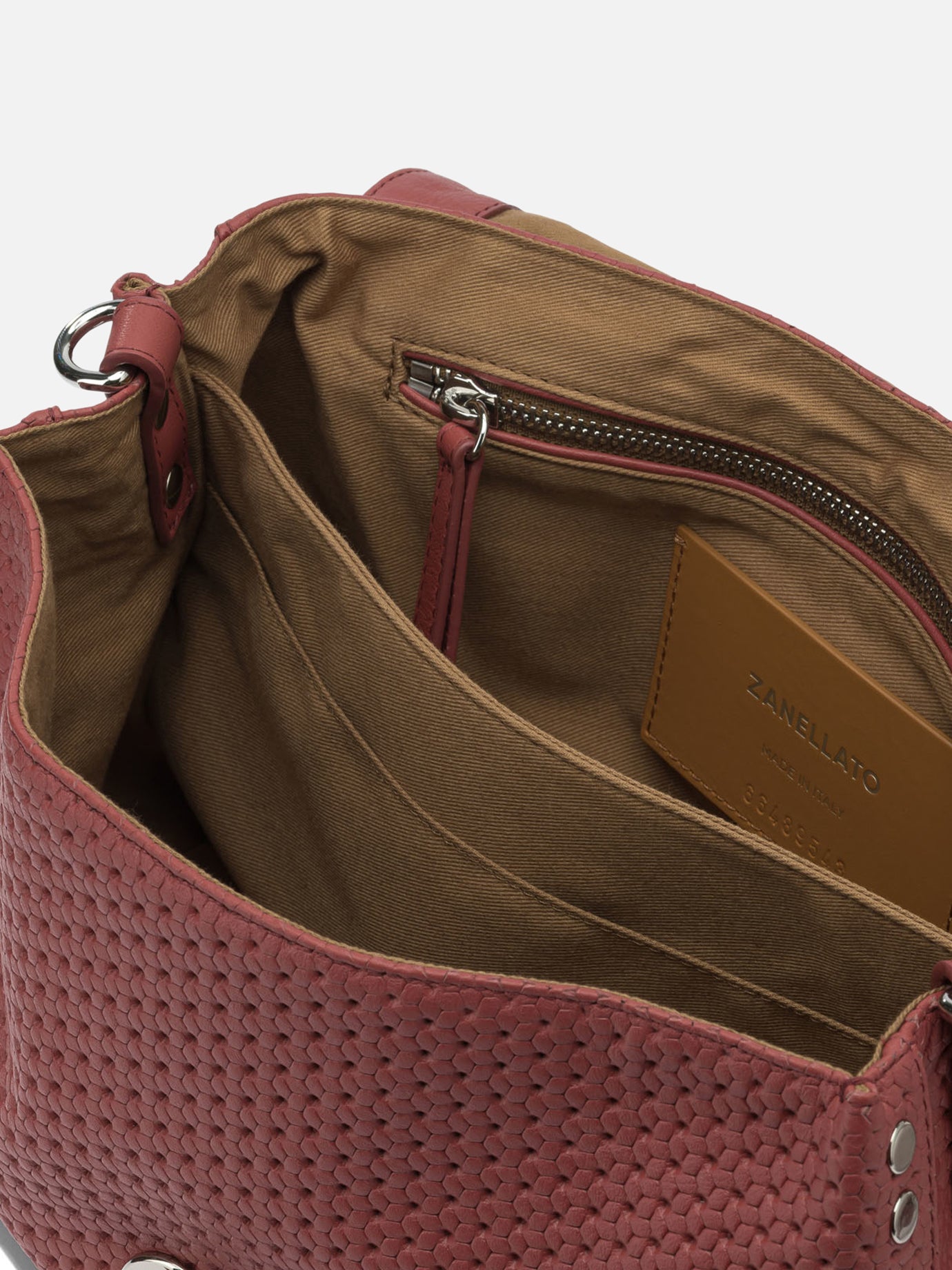 Medium bags 100% bovine leather - Lining: 100% cotton  Red - Zanellato Women | PDP | VIETTI Online Store | thumbnail_5