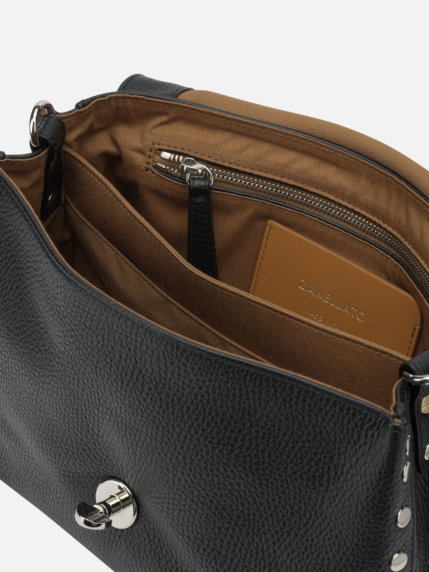 Small bags 100% bovine leather - Lining: 100% cotton  Black - Zanellato Women | PDP | VIETTI Online Store | thumbnail_5