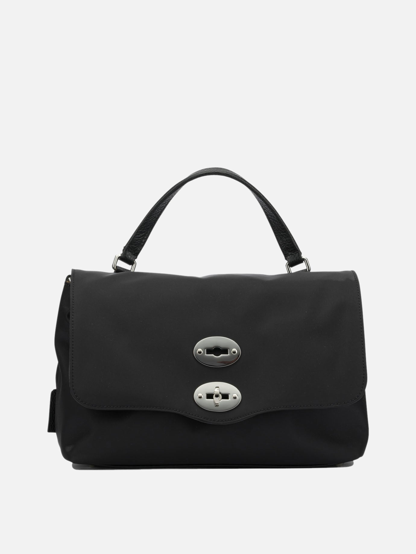 Medium bags 85% nylon 15% bovine leather - Lining: 100% cotton  Black - Zanellato Women | PDP | VIETTI Online Store | thumbnail