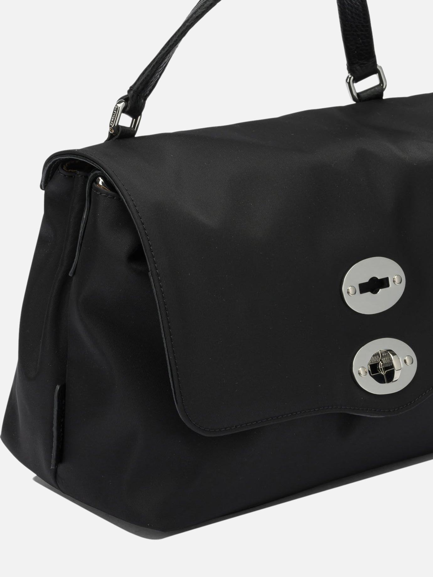 Medium bags 85% nylon 15% bovine leather - Lining: 100% cotton  Black - Zanellato Women | PDP | VIETTI Online Store | thumbnail_4