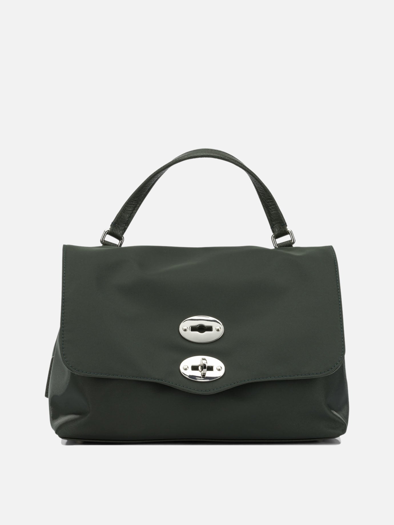 Medium bags 85% nylon 15% bovine leather - Lining: 100% cotton  Green - Zanellato Women | PDP | VIETTI Online Store | Zoom-Modal
