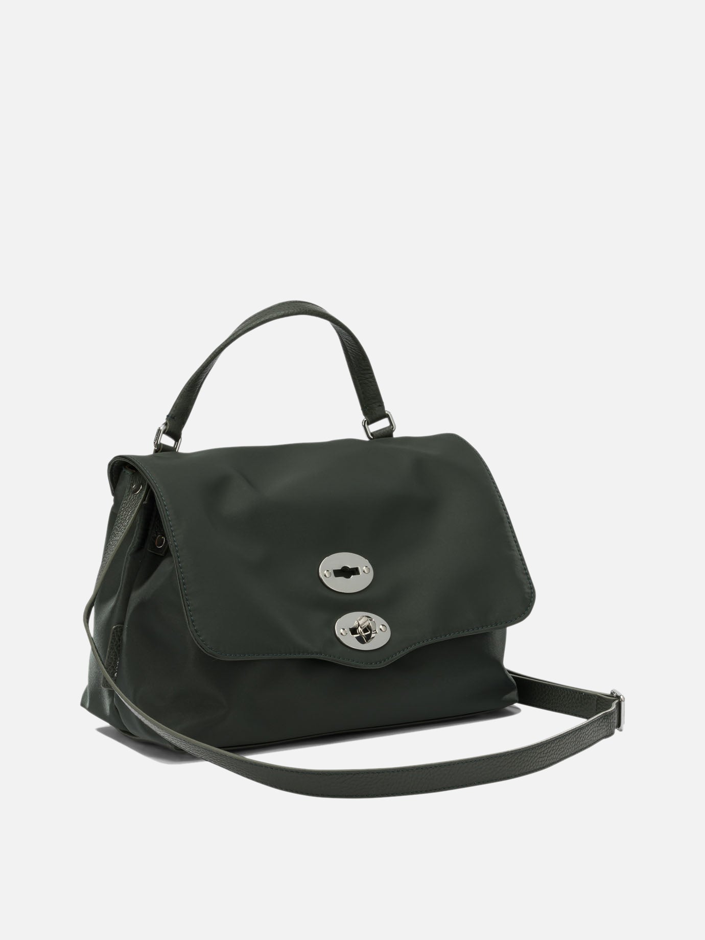 Medium bags 85% nylon 15% bovine leather - Lining: 100% cotton  Green - Zanellato Women | PDP | VIETTI Online Store | Zoom-Modal_2
