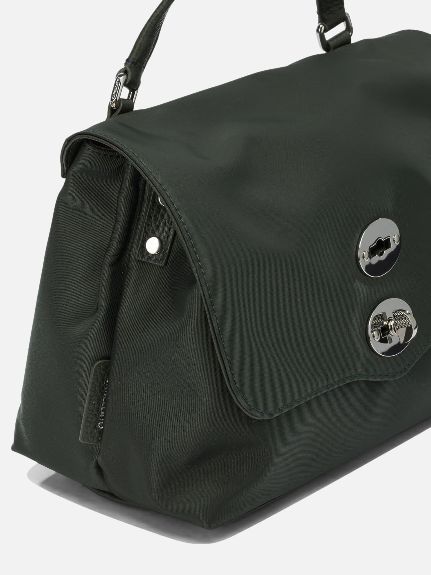 Medium bags 85% nylon 15% bovine leather - Lining: 100% cotton  Green - Zanellato Women | PDP | VIETTI Online Store | thumbnail_4
