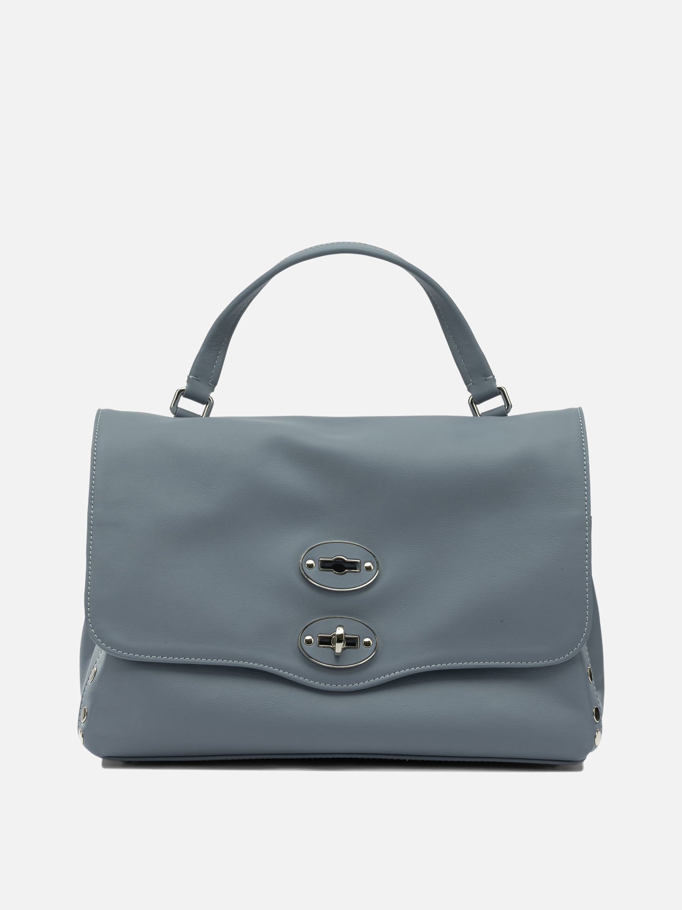 Medium bags 100% bovine leather - Lining: 100% cotton  Light blue - Zanellato Women | PDP | VIETTI Online Store | Zoom-Modal
