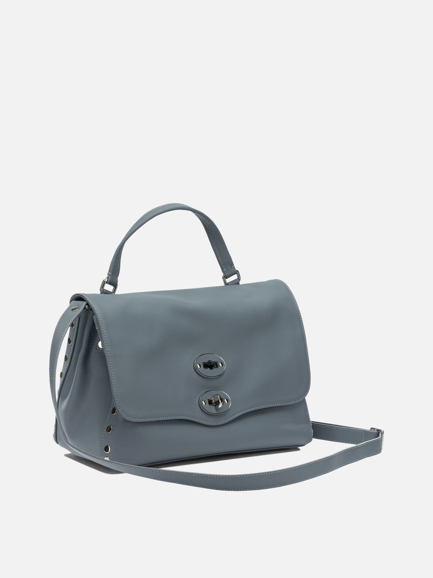 Medium bags 100% bovine leather - Lining: 100% cotton  Light blue - Zanellato Women | PDP | VIETTI Online Store | thumbnail_2