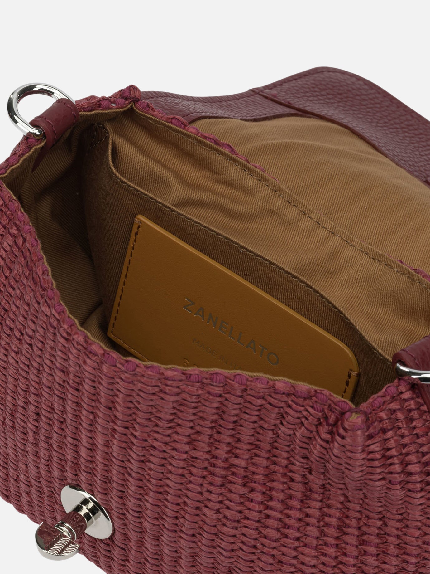 Small bags 70% polyester 30% bovine leather - Lining: 100% cotton  Fuchsia - Zanellato Women | PDP | VIETTI Online Store | Zoom-Modal_5
