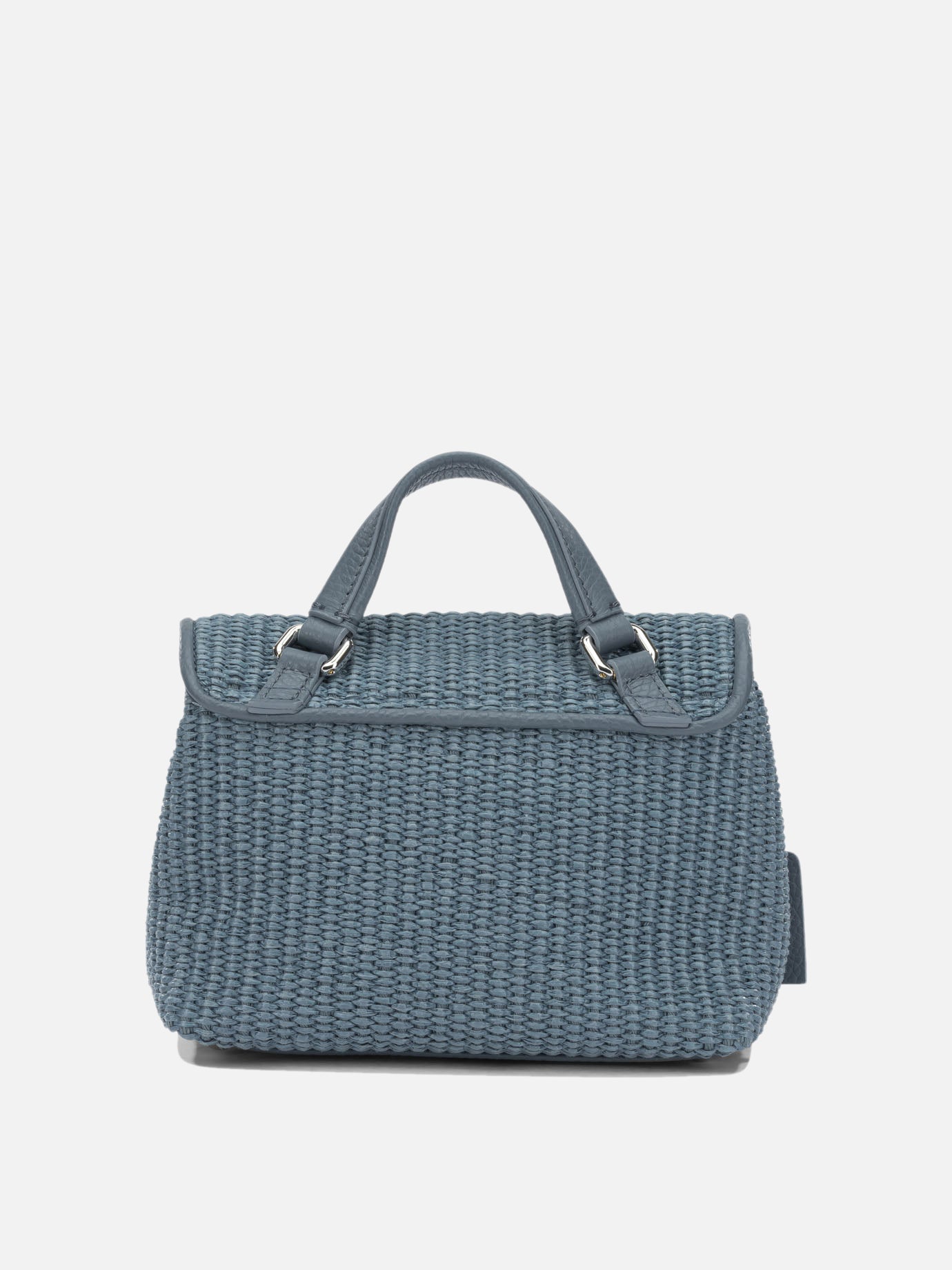 Small bags 70% polyester 30% bovine leather - Lining: 100% cotton  Light blue - Zanellato Women | PDP | VIETTI Online Store | thumbnail_3