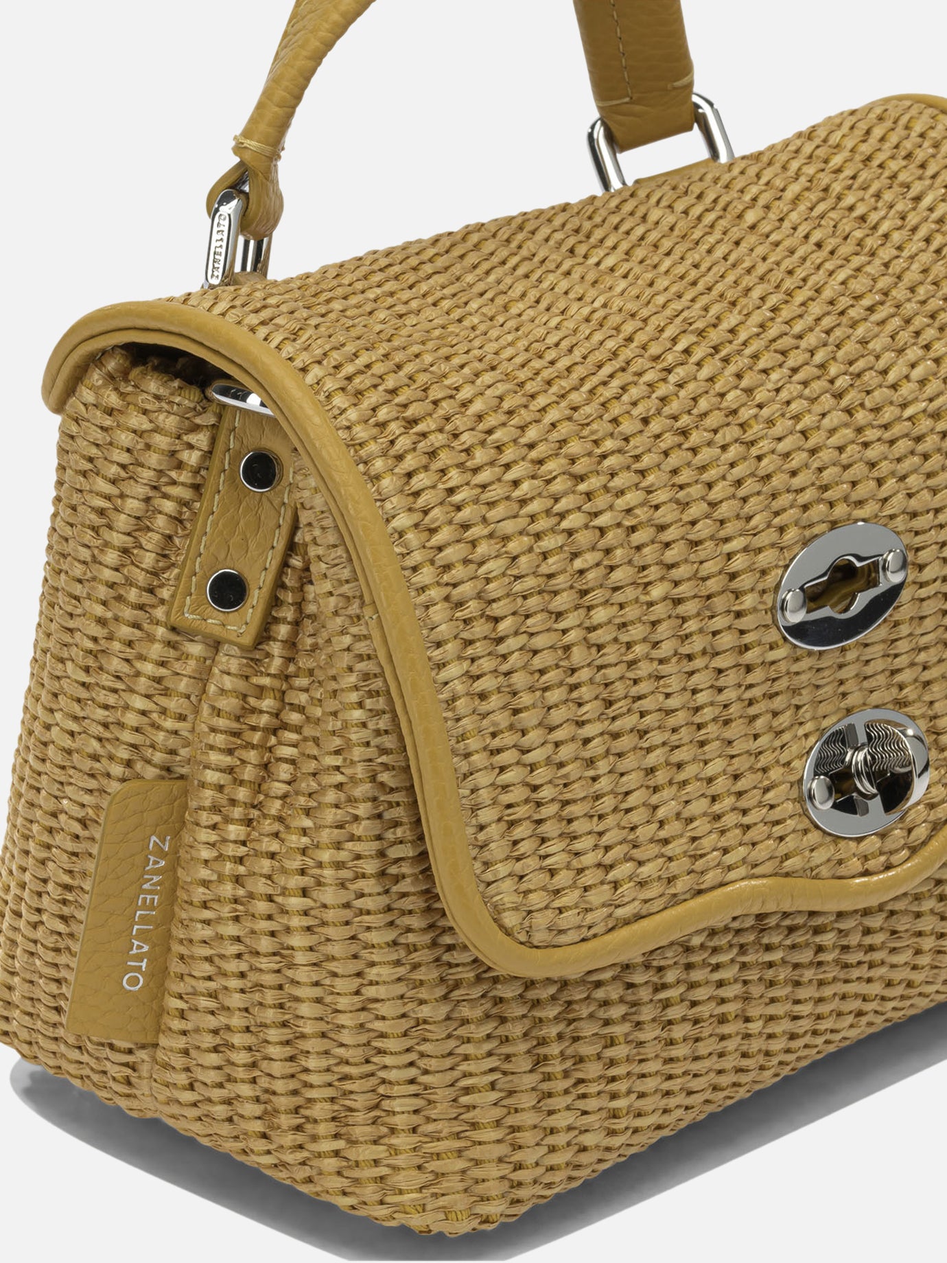 Small bags 70% polyester 30% bovine leather - Lining: 100% cotton  Yellow - Zanellato Women | PDP | VIETTI Online Store | thumbnail_4