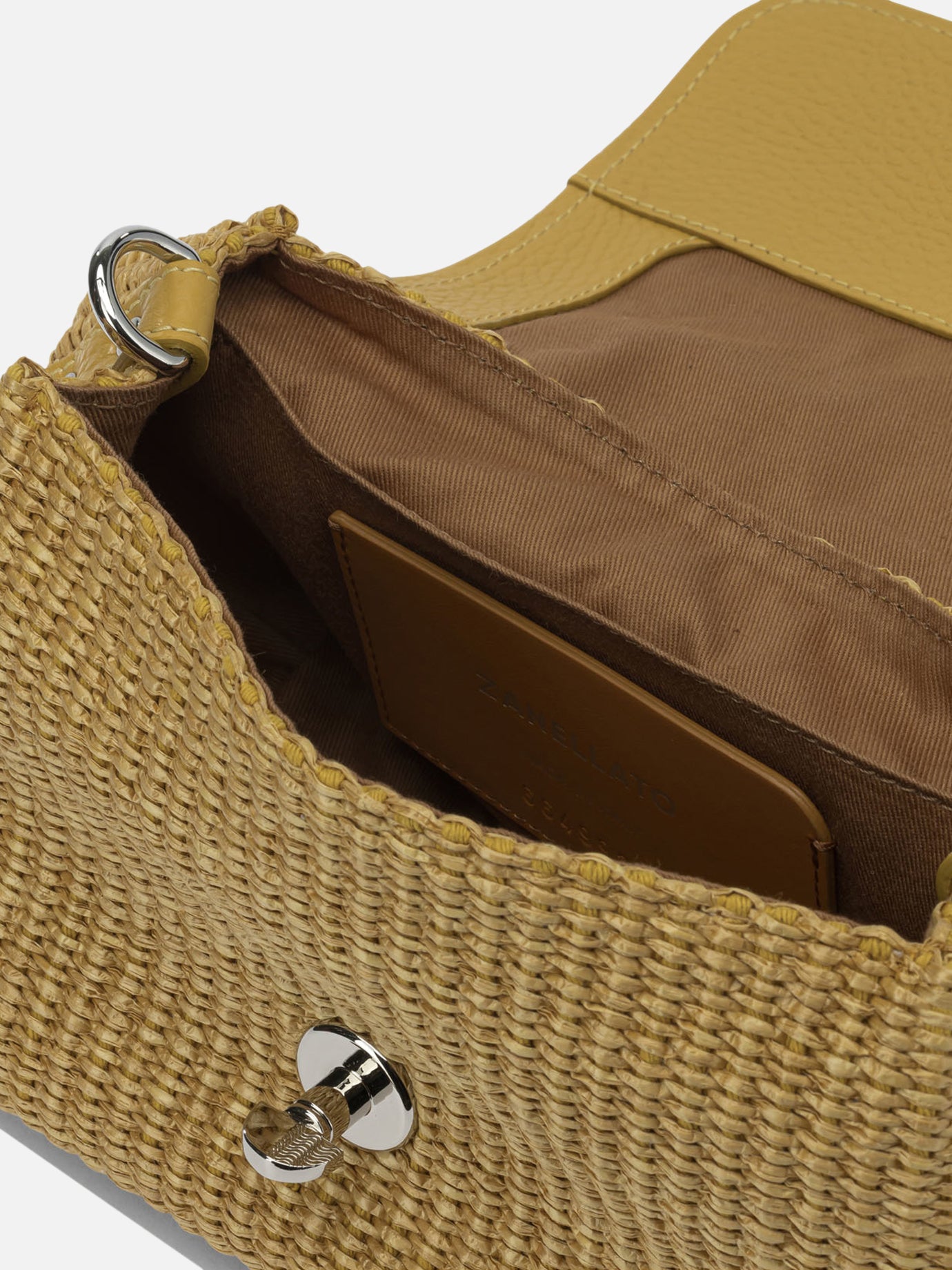 Small bags 70% polyester 30% bovine leather - Lining: 100% cotton  Yellow - Zanellato Women | PDP | VIETTI Online Store | Zoom-Modal_5
