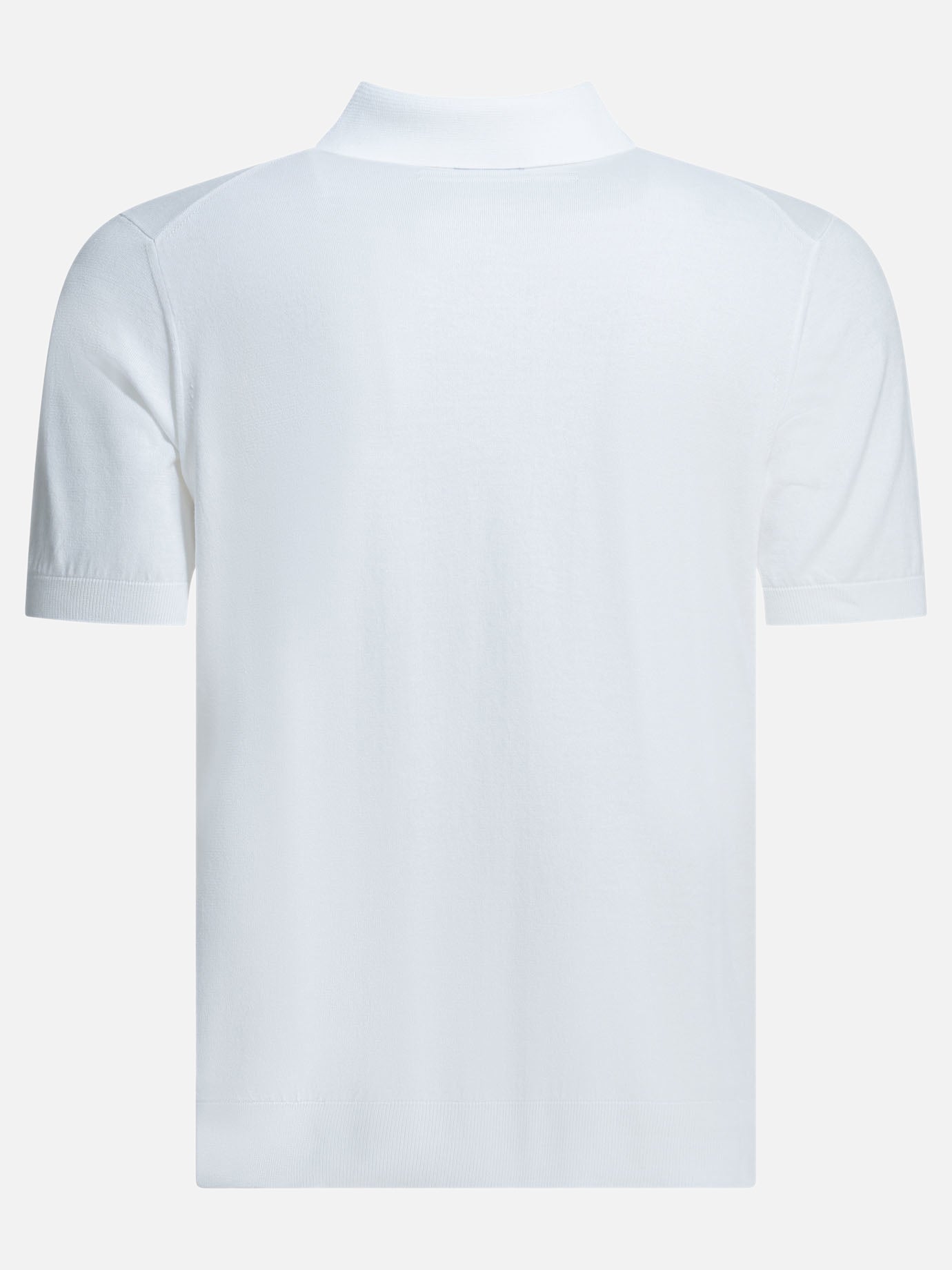 Polo shirts with buttons Solid colour  White - Zegna Men | PDP | VIETTI Online Store | thumbnail_2