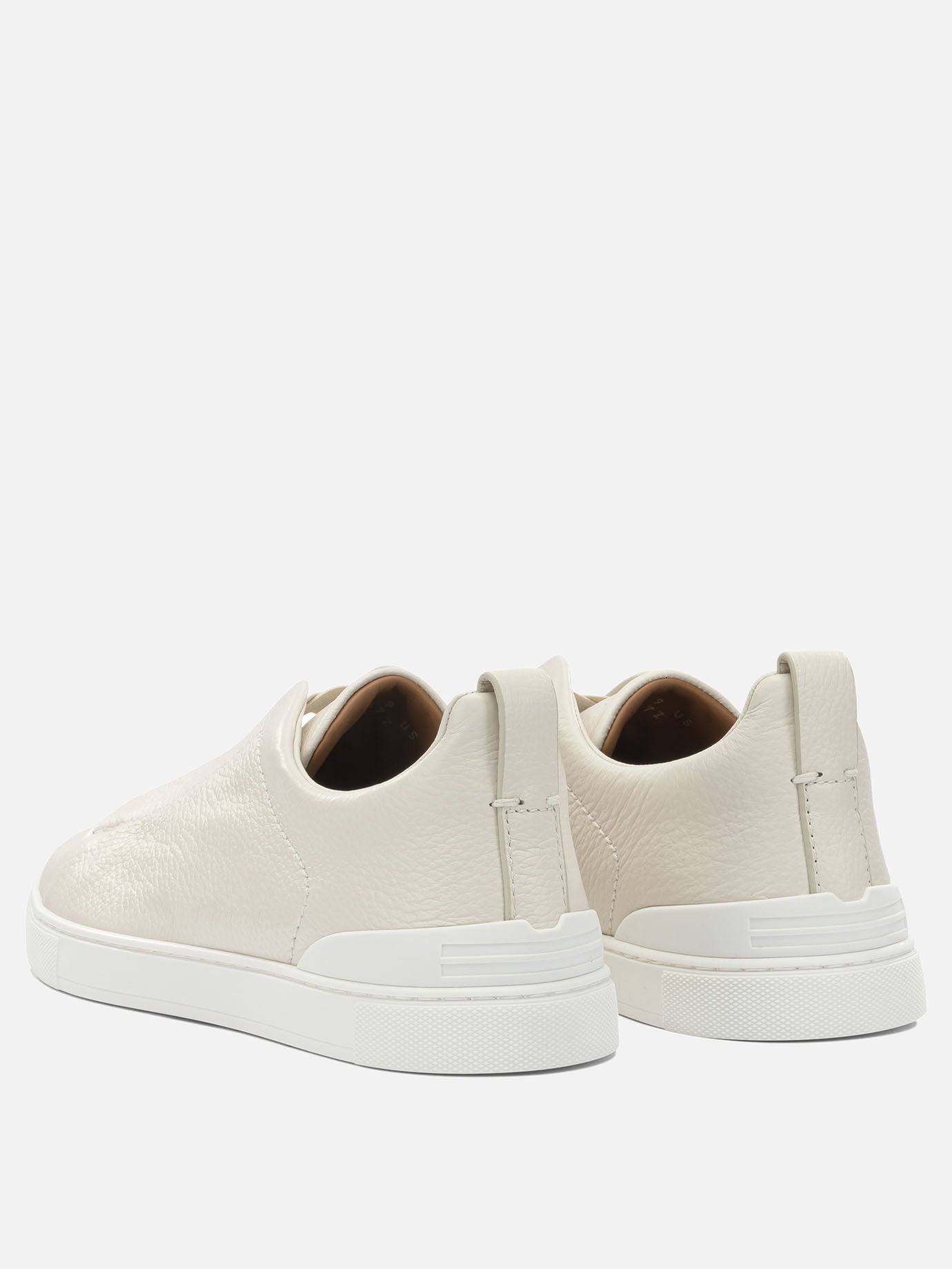 Low top sneakers 100% leather - 100% rubber  White - Zegna Men | PDP | VIETTI Online Store | Zoom-Modal_4
