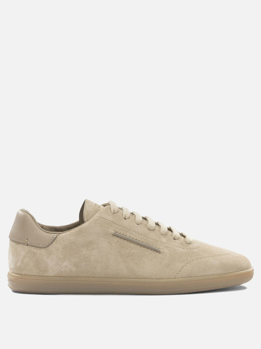 Low top sneakers 100% calf leather - 100% rubber  Beige - Zegna Men | PLP | VIETTI Online Store 
