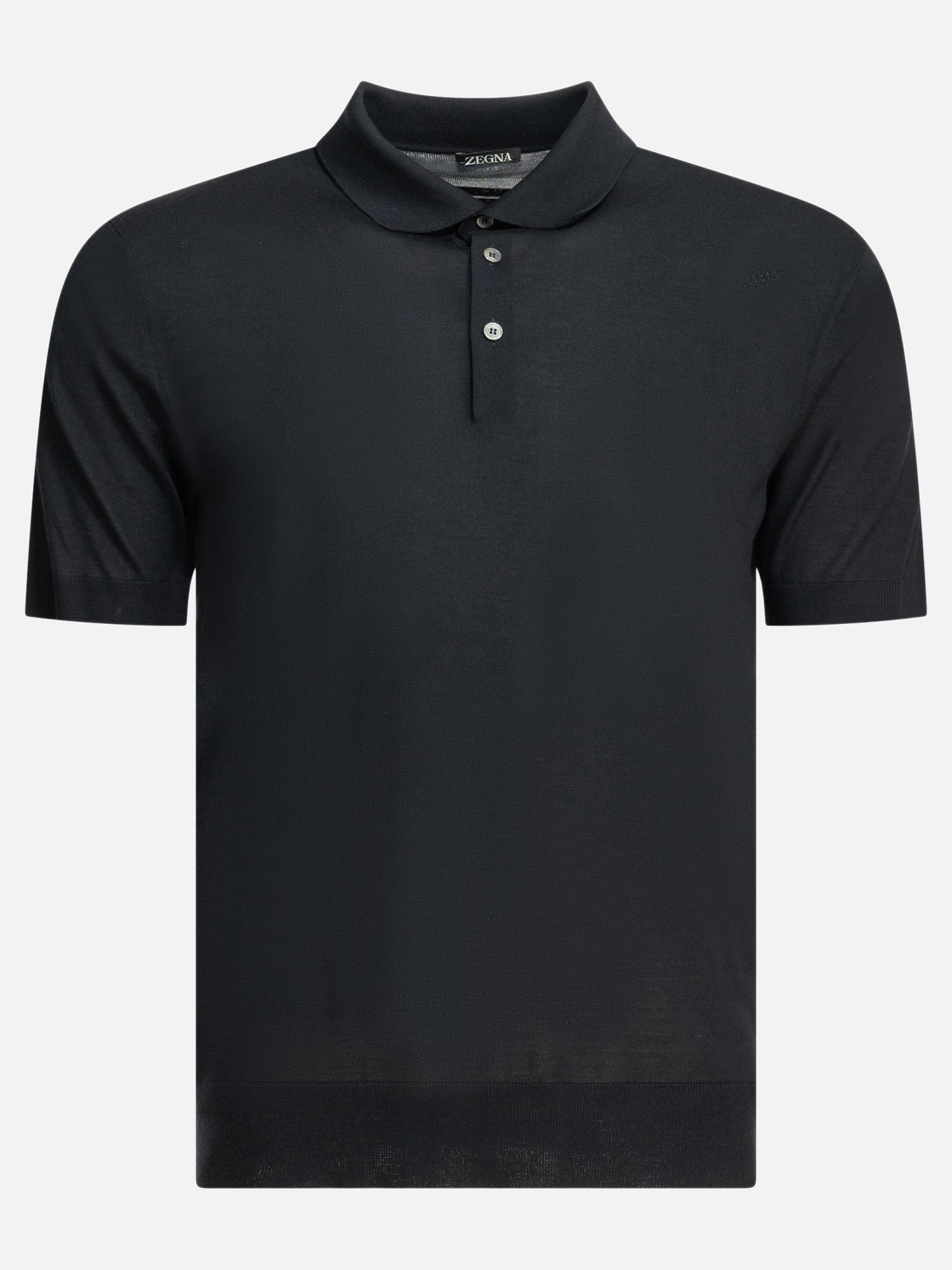 Polo shirts with buttons Solid colour  Blue - Zegna Men | PDP | VIETTI Online Store | Zoom-Modal
