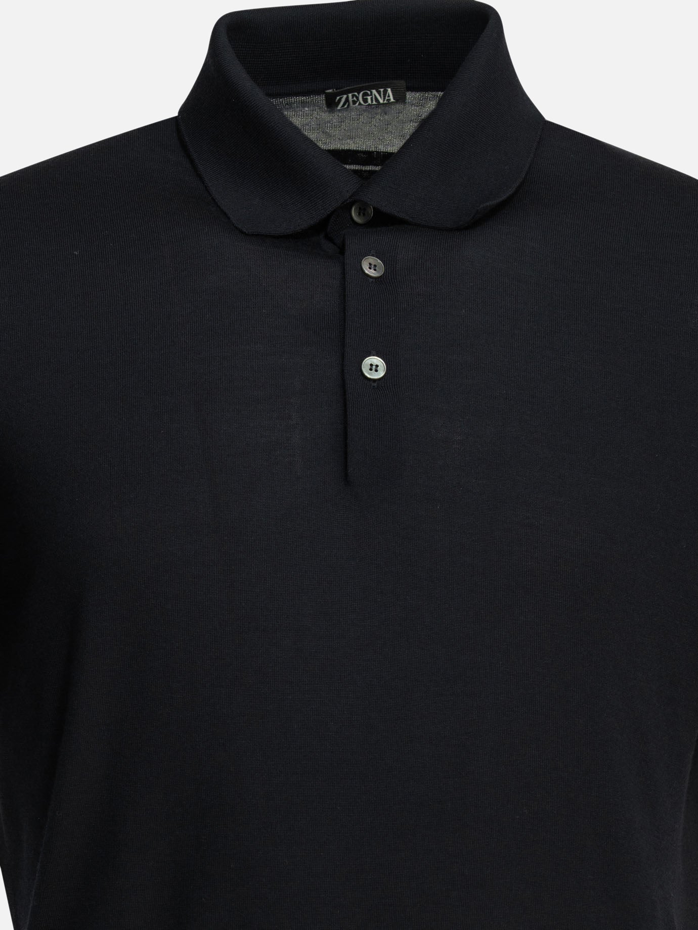 Polo shirts with buttons Solid colour  Blue - Zegna Men | PDP | VIETTI Online Store | Zoom-Modal_3

