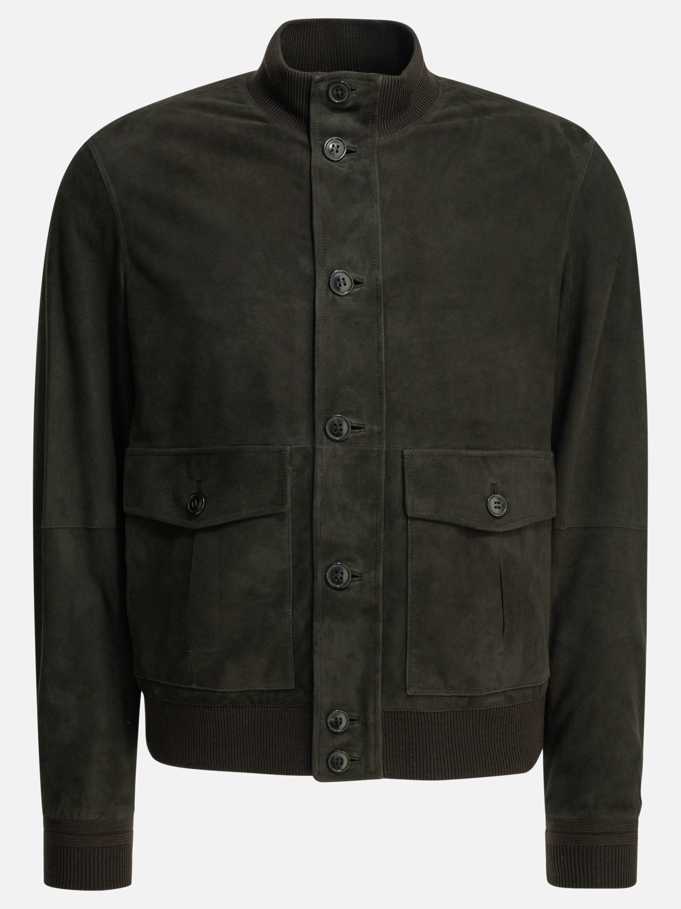 Leather jackets Solid colour  Brown - Zegna Men | PDP | VIETTI Online Store | thumbnail