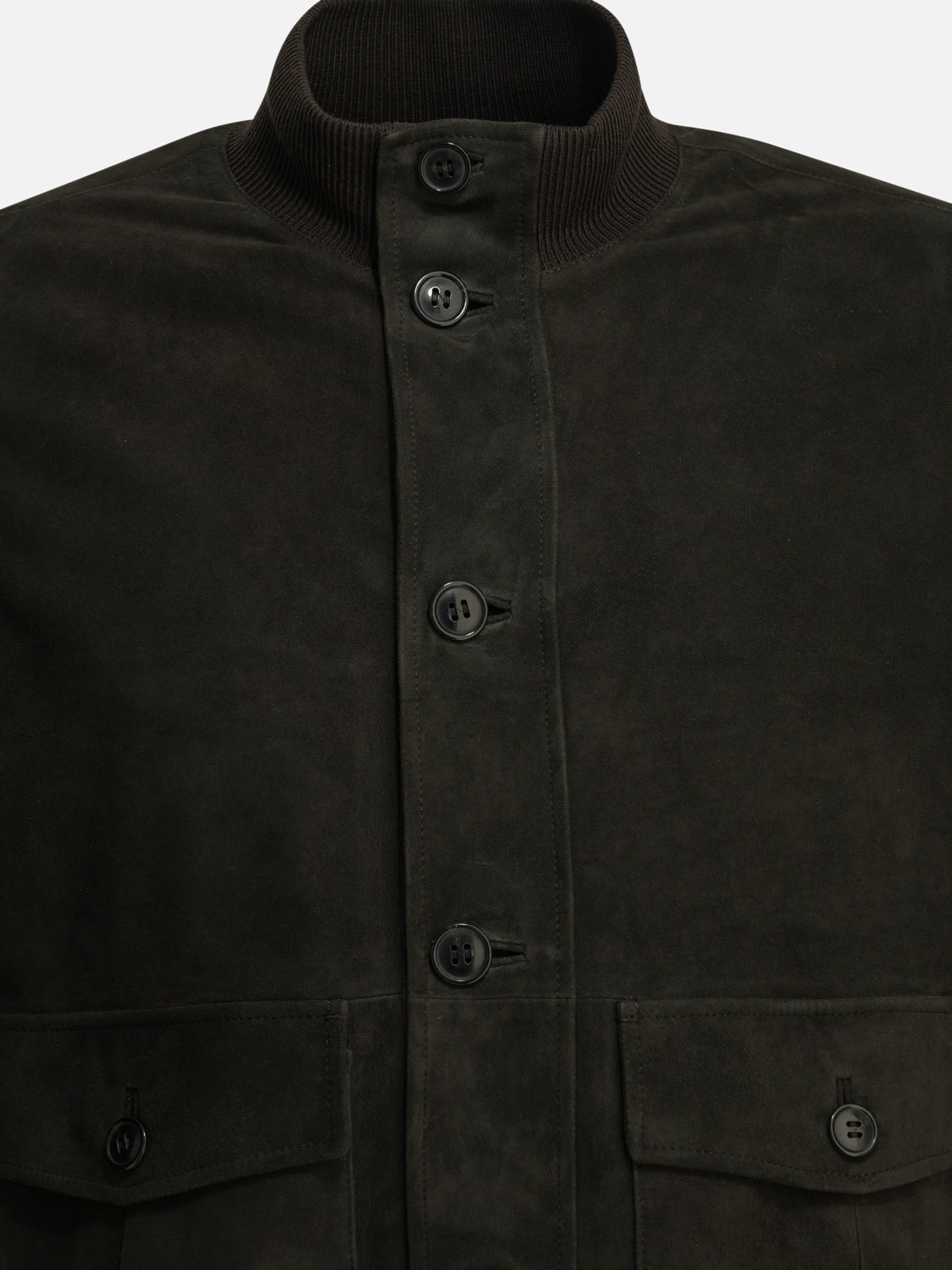 Leather jackets Solid colour  Brown - Zegna Men | PDP | VIETTI Online Store | thumbnail_3