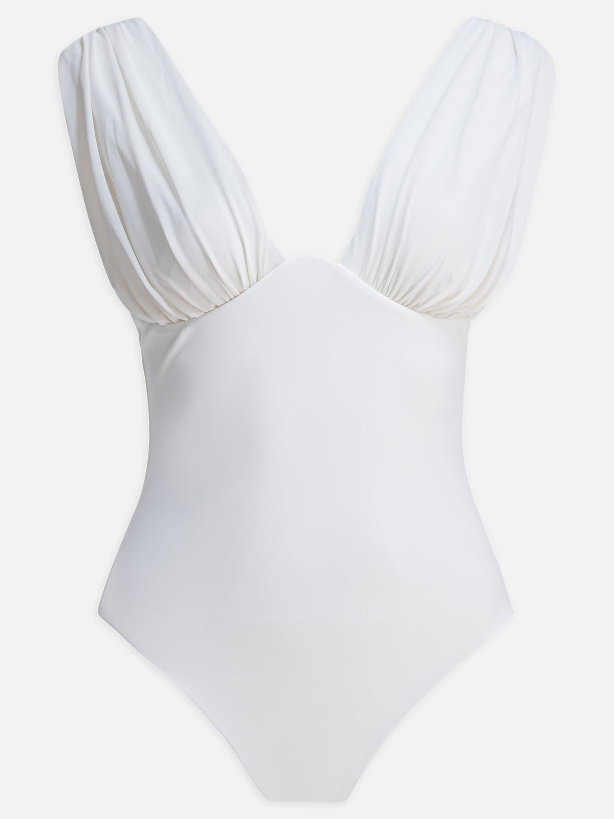 Zimmermann Draped one-piece swimsuit White