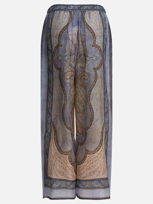 Leisure trousers Paisley  Light blue - Zimmermann Women | PDP | VIETTI Online Store | 2
