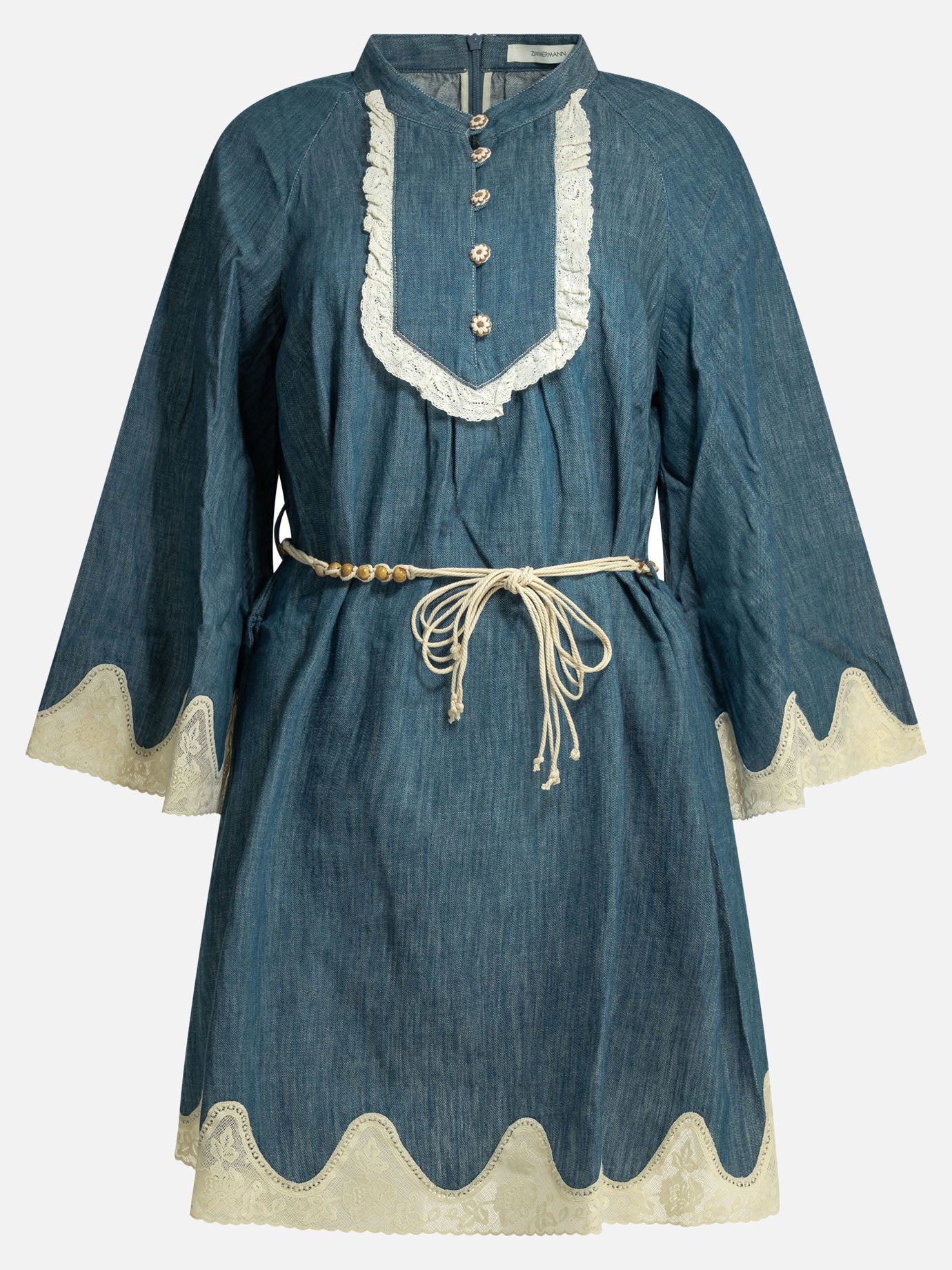 Mini dresses Embroidered  Blue - Zimmermann Women | PDP | VIETTI Online Store | Zoom-Modal
