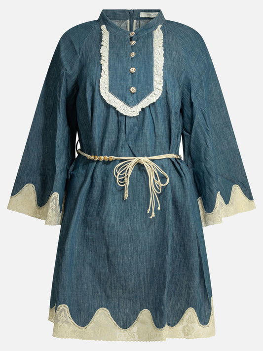 Zimmermann "Awaken" short dress Blue

