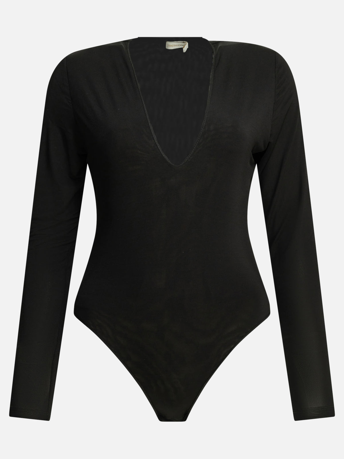 Zimmermann Long-sleeved bodysuit Black - VIETTI