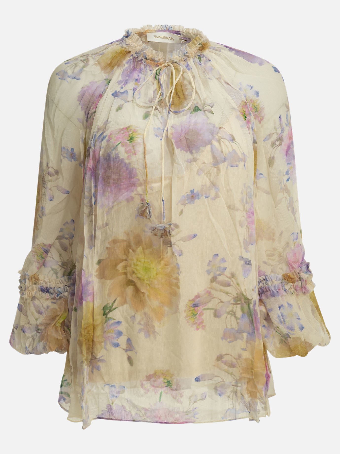 Blouses Floral  White - Zimmermann Women | PDP | VIETTI Online Store | Zoom-Modal
