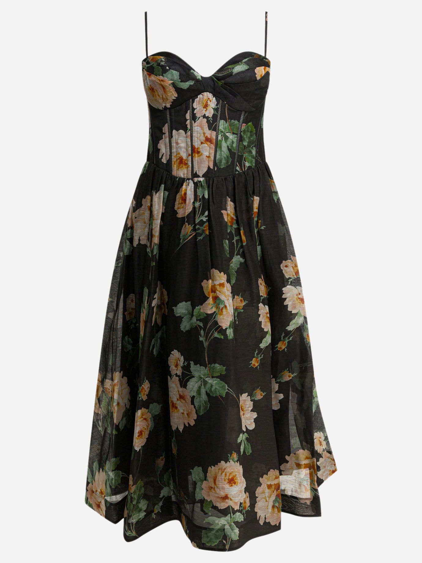 Midi dresses Floral  Black - Zimmermann Women | PDP | VIETTI Online Store | Zoom-Modal
