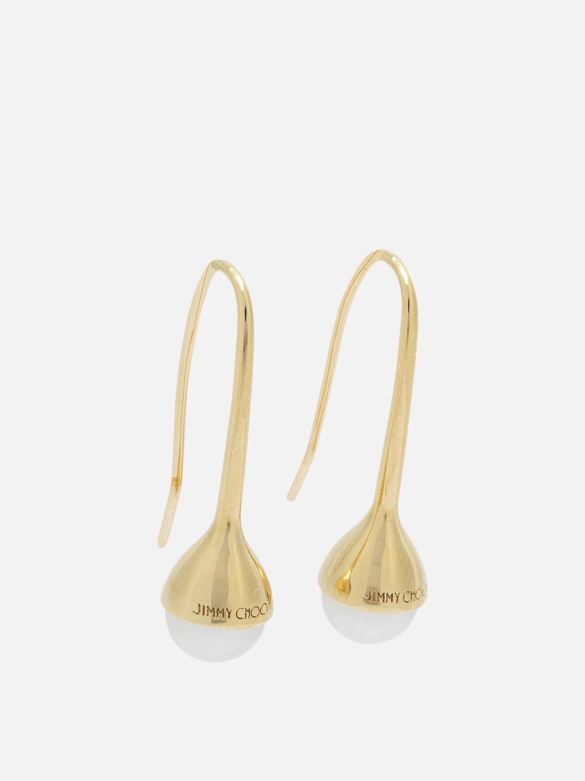 Jimmy Choo Pearl Dangle Earrings Gold