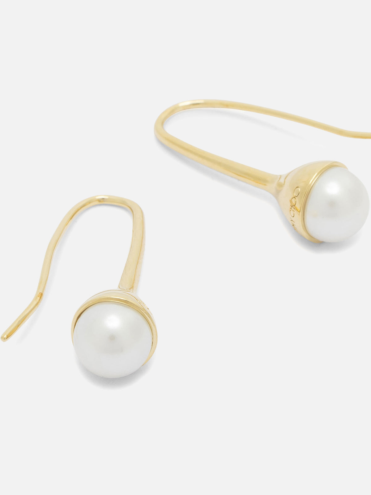 Jimmy Choo Pearl Dangle Earrings Gold