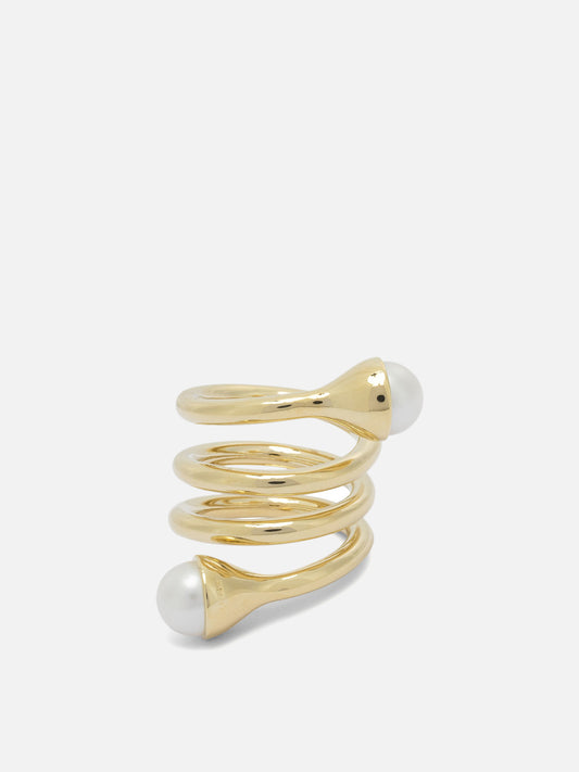 Jimmy Choo "Multi Pearl" Ring Gold

