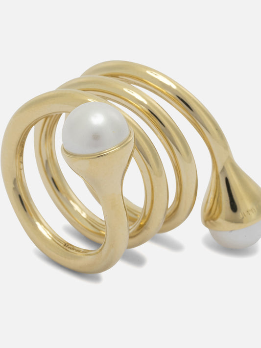 Jimmy Choo "Multi Pearl" Ring Gold

