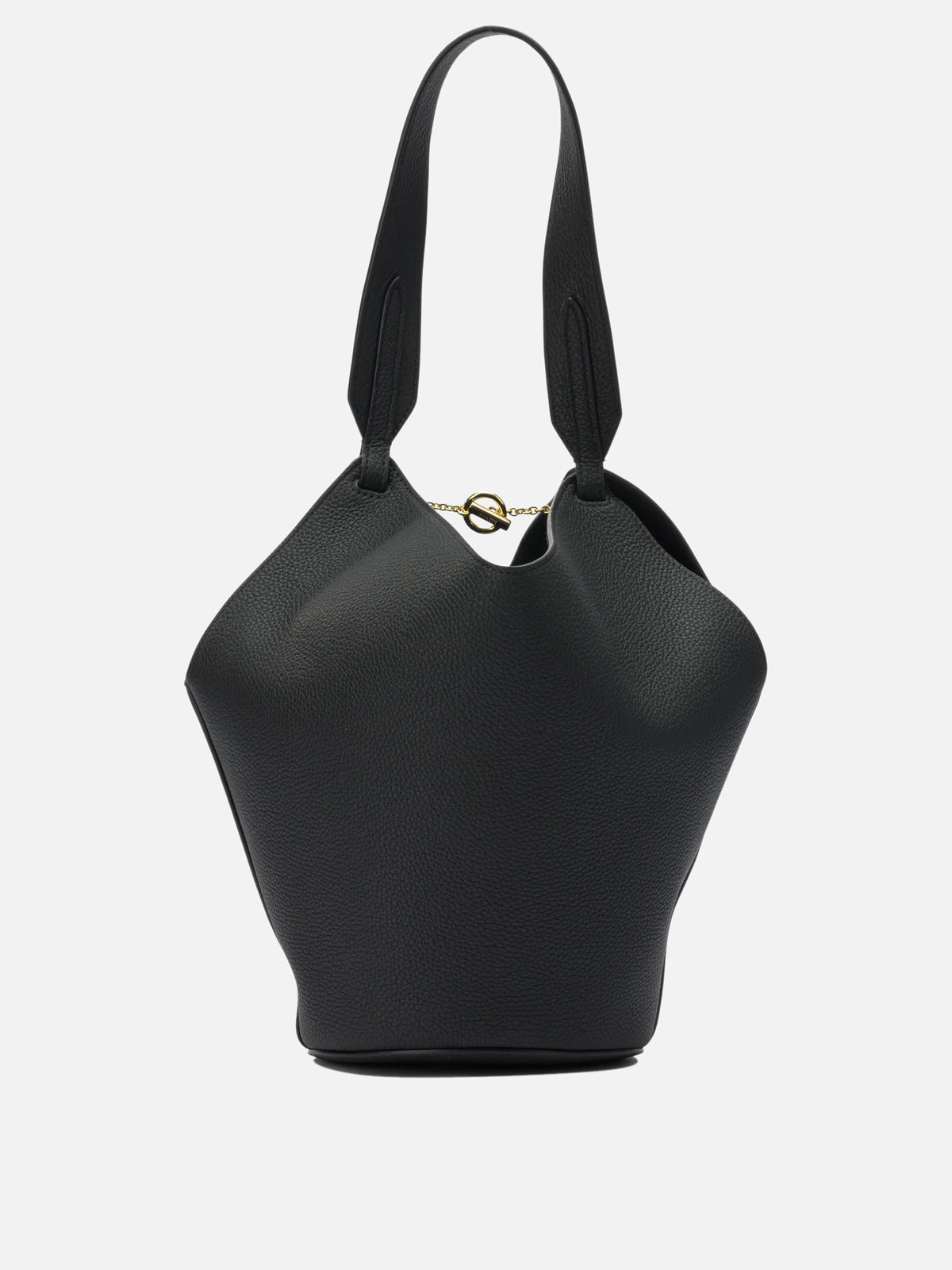 Khaite "Lotus Mini" Small Shoulder Bag Black - VIETTI