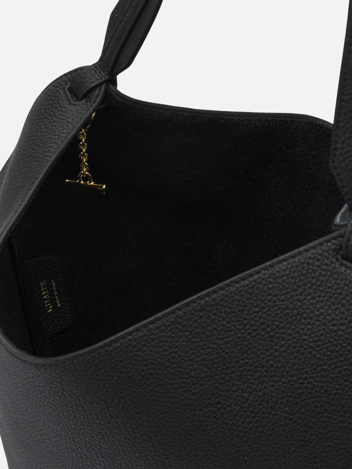 Khaite "Lotus Mini" Small Shoulder Bag Black
