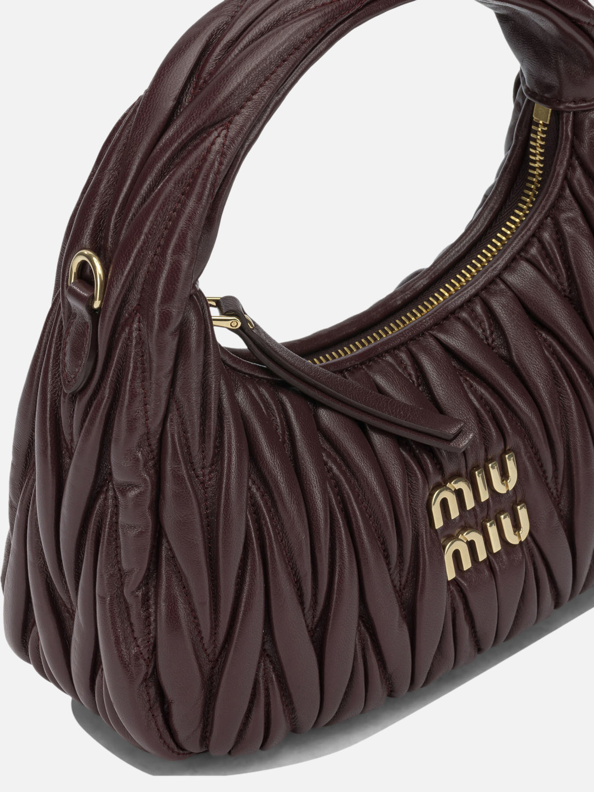 Miu Miu "Wander" Small handbag Bordeaux