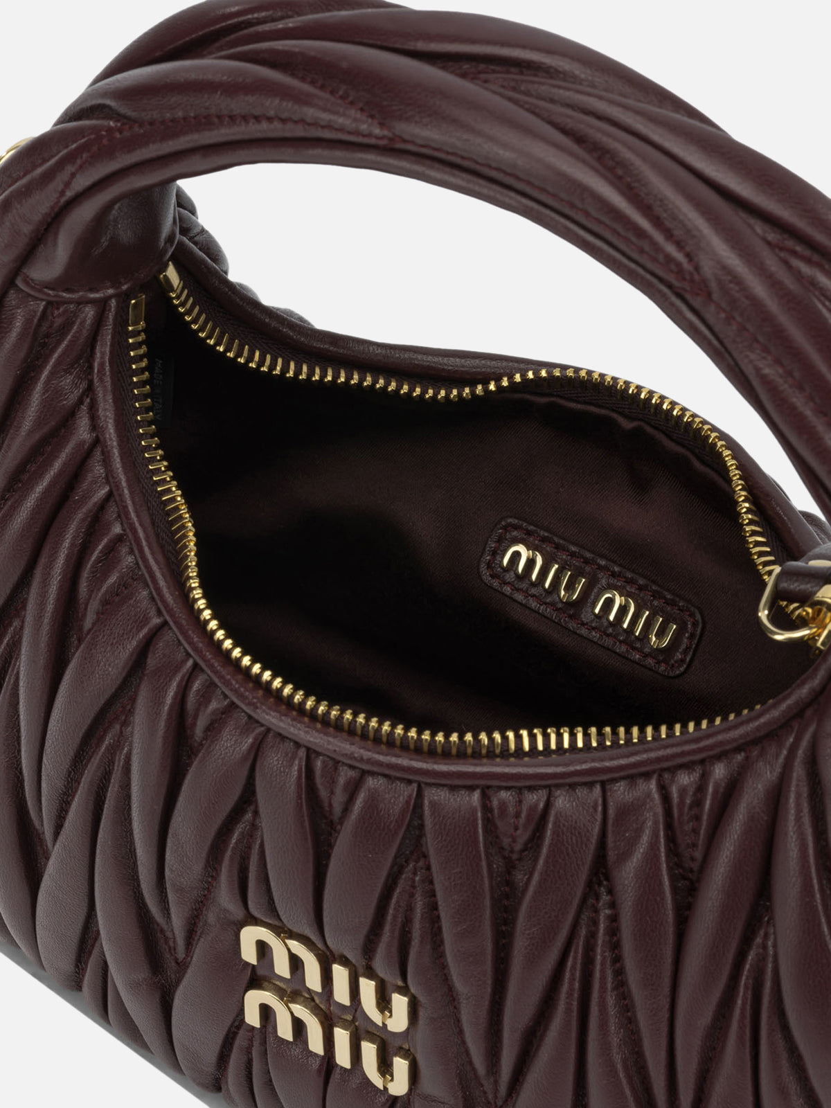 Miu Miu "Wander" Small handbag Bordeaux