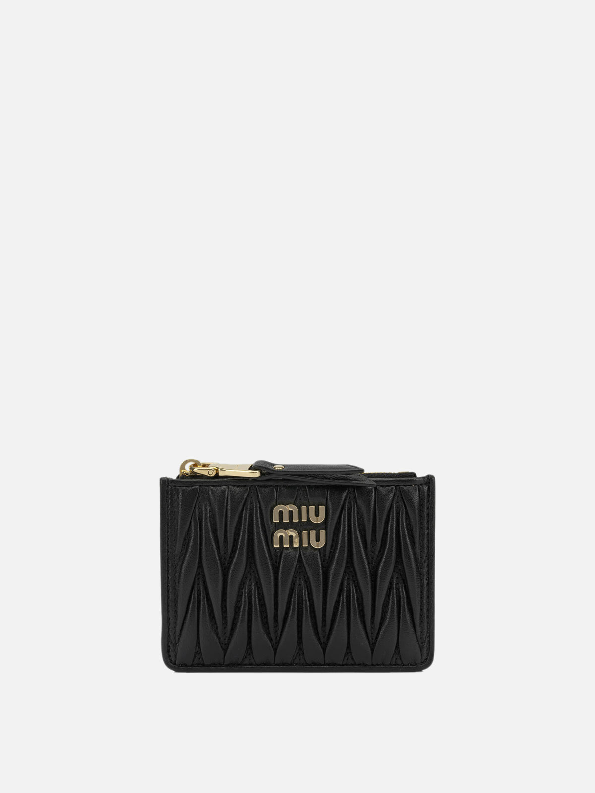 Miu Miu Quilted nappa leather cardholder Black - VIETTI