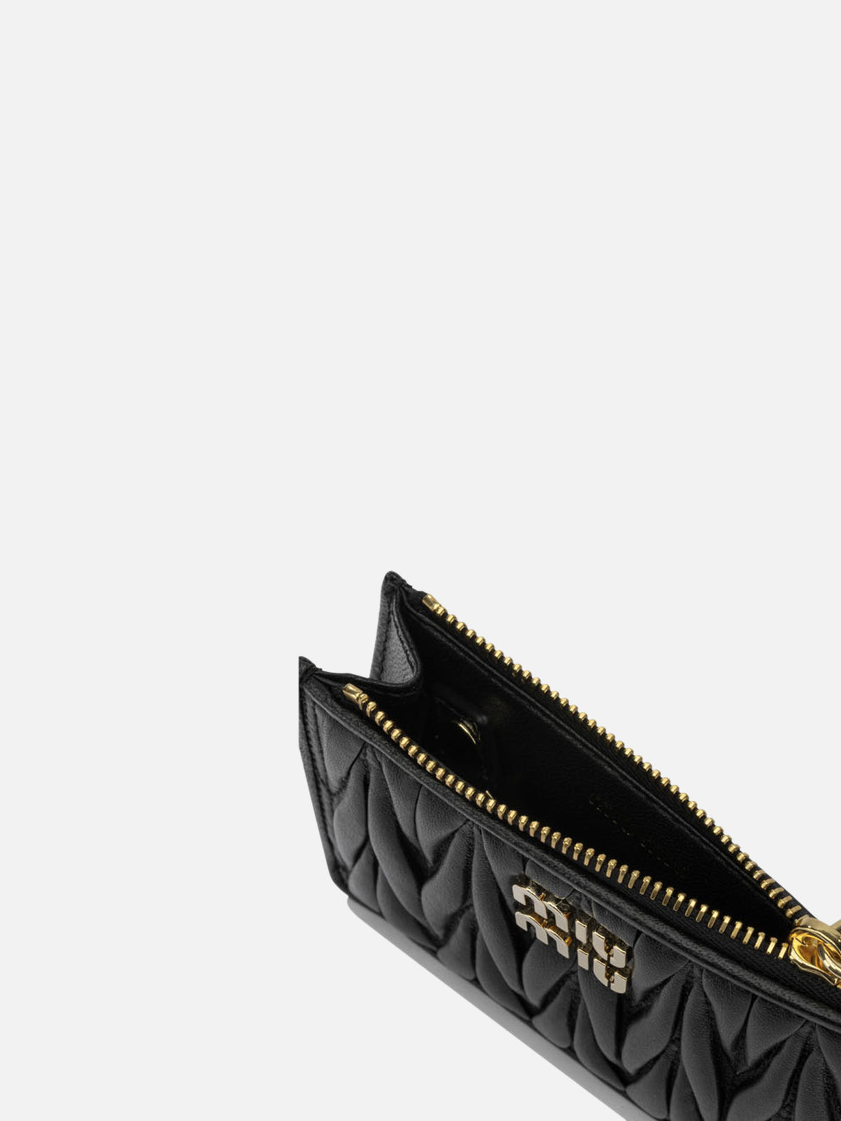 Miu Miu Quilted nappa leather cardholder Black - VIETTI